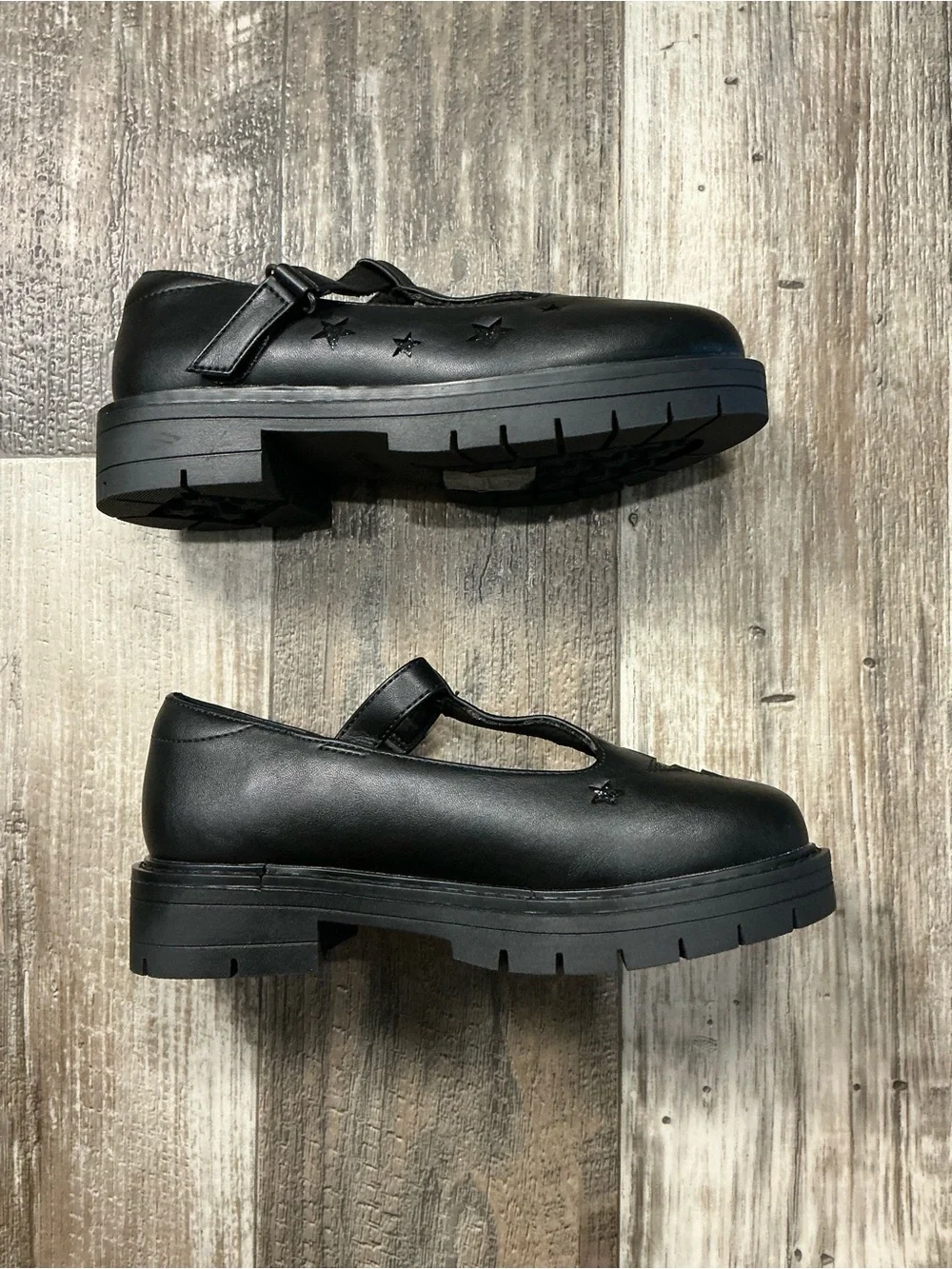 Dream Pairs Black Star Mary Jane Kids Dress Shoes Size 13